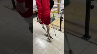 Transfemoral amputee gait motivation shots legprosthesis prosthesis artificialleg [upl. by Aenyl70]