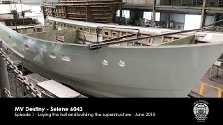 Ep1 Selene 60 Trawler FRP Hull Construction 2018  MV Destiny S6043 [upl. by Sedecram]