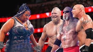 Kharma vs Scott Steiner Goldberg Brock Lesnar Handicap Match wrestling News [upl. by Holsworth]