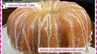 Luscious Lemon Bundt Cake  How to Make a Lemon Bundt Cake  Amy Learns to Cook [upl. by Zaccaria388]