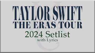 NEW SETLIST Taylor Swift quot THE ERAS TOURquot with Lyrics [upl. by Colet]