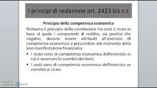 il bilancio desercizio i principi di redazione economiaaziendalepervoi [upl. by Tsnre]