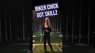 BIKER Chick Got SKILLZ motorcycles motovlog topgolf [upl. by Melgar156]