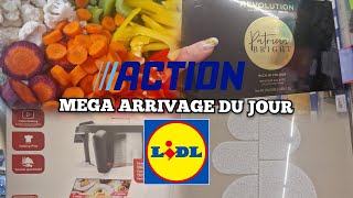 🛒ARRIVAGE LIDL amp ACTION ✨️ ON FAIT LES COURSES ENSEMBLE 🍇🍌🥕🥦 [upl. by Arezzini]