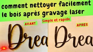 Gravure laser  Comment nettoyer les traces noires [upl. by Menis]