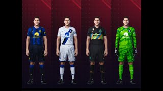 INTER MILAN KITS PACK 20232024 FOR PES 2021SIDER amp CPK [upl. by Kampmeier]