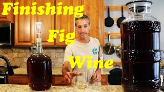 How to Make Wine  Finishing Fig Wine  Degas amp Back Sweetening [upl. by Aihsekal]