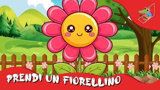 PRENDI UN FIORELLINO  Canzone per bambini Karaoke con testo [upl. by Baruch]