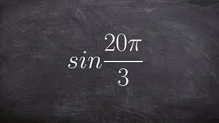 Using coterminal angles to evaluate for sine [upl. by Akitan]