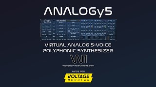 ANALOGy5 For Voltage Modular [upl. by Trebeh274]