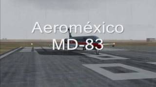 Aeromexico MD83 ChihuahuaCd Juarez [upl. by Ahsaeym]