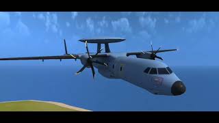 E42 International Airway Flight 684CRASH ANIMATION [upl. by Mabelle]