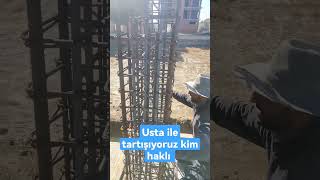 İnşaatta kolon demiri inceliyoruz ÇİROZLAR bağlanmalı beton inşaat demir çiroz [upl. by Oicneserc653]