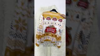 Stella Artois Beer Logo Ugly Christmas Sweater [upl. by Lyred]