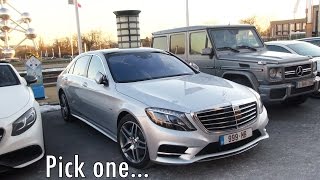 Top 10 Mercedes Cars in a Row  2018 S Class CLA Coupe and more [upl. by Cordelia427]