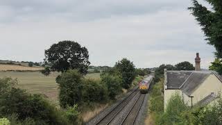 TFW Class 67 and DVT Holyhead to Cardiff service passing the old Condover station site [upl. by Louisa]