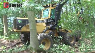 Eco Log 580B bosbouw harvester [upl. by Leaffar]