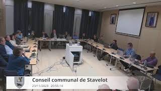 Stavelot Conseil communal 23112023 [upl. by Atilam148]