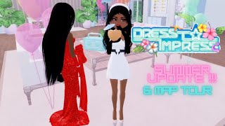 🌞 DRESS to IMPRESS ⛱️Summer👙 Update 🌸Is FINALLY Here Map Tour amp Free Poses ✨ dresstoimpress [upl. by Egidio884]