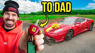 I REBUILT A WRECKED FERRARI THEN GAVE IT TO MY DAD [upl. by Kariotta88]