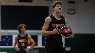 Charlie Morcombe Aussie Prospects u20s 2024 Eltham Dandenong Junior Basketball Tournament Highlights [upl. by Niram]