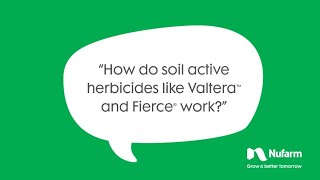 Ask A Nufarmer – How do soil active herbicides work [upl. by Colon713]