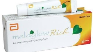 Melaglow Rich cream review in kannada Best skin whitening cream [upl. by Atinniuq760]