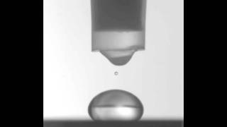 Water droplet impact [upl. by Oirromed]