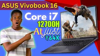 ASUS Vivobook 16 Laptop Review In Hindi 2024  Buy Or Not  Core i712700H  IPS Level Panel ₹65000 [upl. by Namlas]