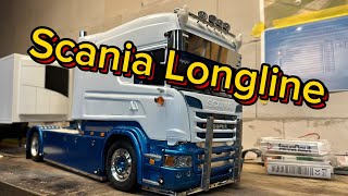 Scania Longline Tamiya RC Truck Scale 114 [upl. by Siuqram]