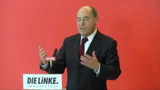 Gregor Gysi DIE LINKE Kabinettsklausur mit mageren Ergebnissen [upl. by Schargel895]