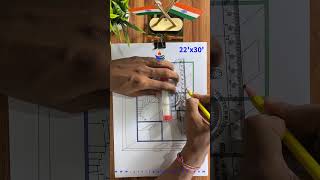 Detail Hand sketch Floor Plan with Measurement  how to make a floor plan home shorts house [upl. by Nylrats806]