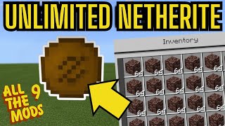 How to Get UNLIMITED Netherite  Episode 16  All The Mods 9 [upl. by Enirual]