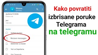 Kako oporaviti izbrisane poruke u Telegramu nova metoda [upl. by Orville]