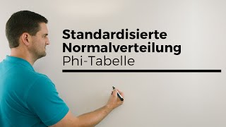 Standardisierte Normalverteilung PhiTabelle ablesen  Mathe by Daniel Jung [upl. by Annoit]