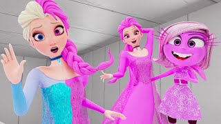 Elsa Frozen  Love Transformation Inside Out 2 Animation [upl. by Yenor]