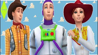 Woody Buzz Jessie Toy Story  Create a Sim I Sims 4 [upl. by Tate]