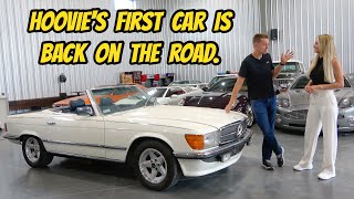 Why Hoovie stopped driving his first car and left it to rot 1985 Mercedes 500SL Euro until today [upl. by Ynitsed]