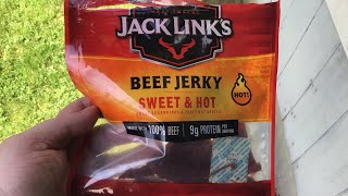 Jack Links quotSweet amp Hot Beefquot Jerky Review [upl. by Berkie]