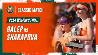 Halep vs Sharapova 2014 Womens final  RolandGarros Classic Match [upl. by Anesuza]