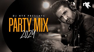 DJ NYK  New Year 2024 Party Mix  Yearmix  Non Stop Bollywood Punjabi English Remix Songs [upl. by Blackington]