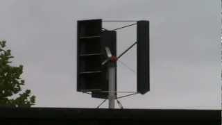 Eigenbau Windrad mit Generator homemade vertical axis wind turbine VAWT [upl. by Della205]