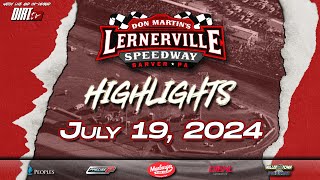 Lernerville Speedway  July 19 2024  Highlights [upl. by Garnes528]