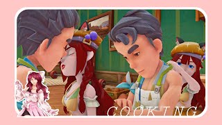 My Time at Sandrock MATCHING APRONS WITH UNSUURHE CAN COOK NOW😍❤️ [upl. by Mrots556]