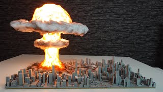 How to make Atomic Bomb Explosion Diorama [upl. by Norb]