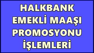 Halkbank Promosyon Sorgulama Emekli Maaşı Taşıma İşlemleri  Halk Bankası Emekli Promosyonları 2023 [upl. by Janette331]