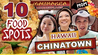 ULTIMATE FOOD TOUR in Honolulu’s Chinatown – 10 Spots HAWAII Best Asian Food Ever Massive Eats P2 [upl. by Imoyaba]