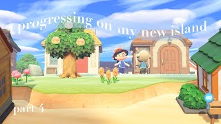 progressing on my new island part 4  animal crossing new horizons [upl. by Krall]