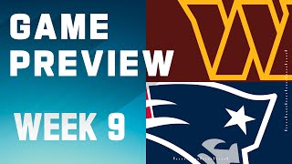 Washington Commanders vs New England Patriots  2023 Week 9 Game Preview [upl. by Bander]