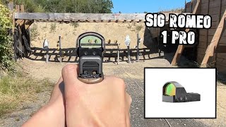 Sig Romeo 1 Pro  unboxing and range test [upl. by Wachtel398]